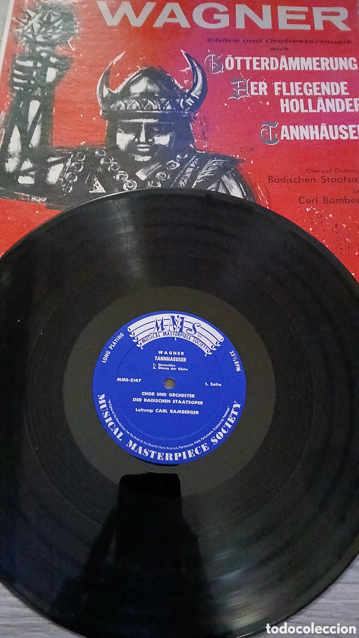 Discos de vinilo: WAGNER- CHOR*ORCHESTER DER BADISCHEN STAATSOPER- LP- MUSICAL MASTERPIECE SOCIETY/GERMANY- IBARS