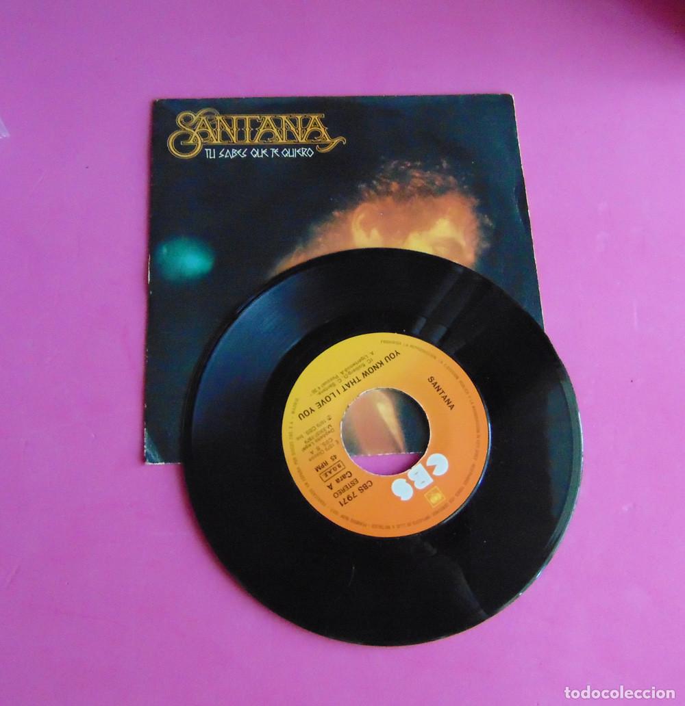 Discos de vinilo: Santana &ndash; Tu Sabes Que Te Quiero - SINGLE 1979 - Foto 3