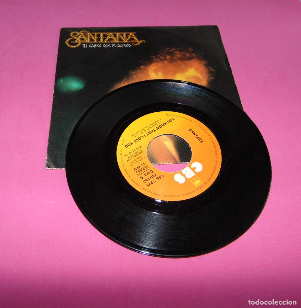 Discos de vinilo: Santana &ndash; Tu Sabes Que Te Quiero - SINGLE 1979 - Foto 4