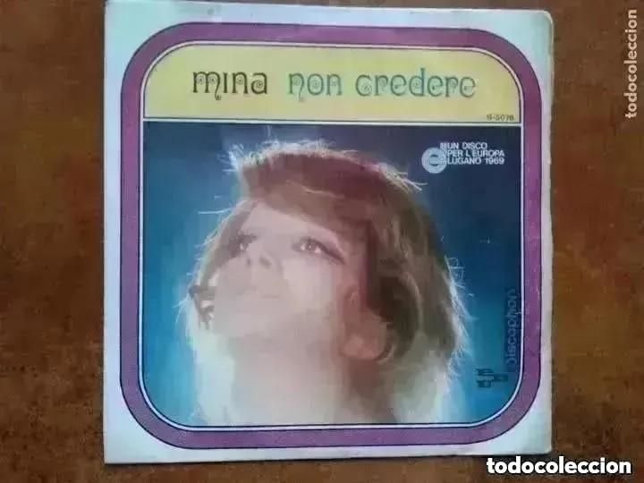 Discos de vinilo: MINA - NON CREDERE (SG) 1969 - Foto 1