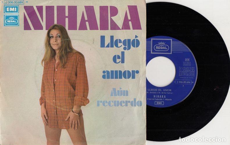 Discos de vinilo: NIHARA - LLEGO EL AMOR - SINGLE DE VINILO - C - 25 - Foto 1