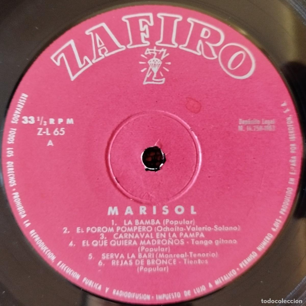 Discos de vinilo: MARISOL ** Marisol (La Bamba) ** VINILO LP 1963 - Foto 3