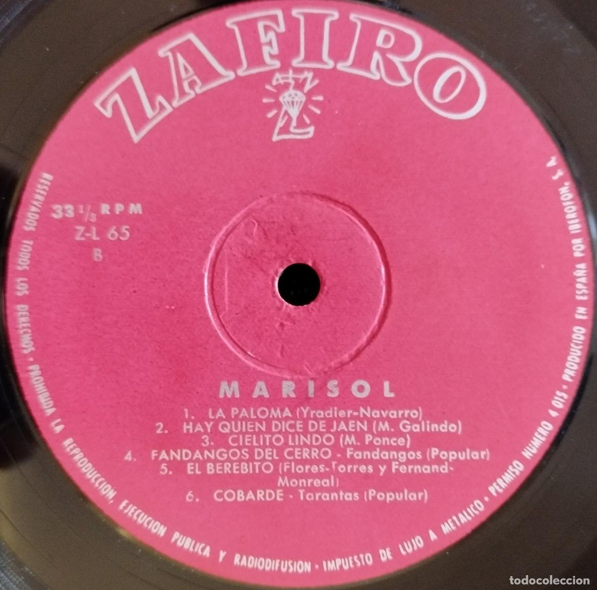 Discos de vinilo: MARISOL ** Marisol (La Bamba) ** VINILO LP 1963 - Foto 4