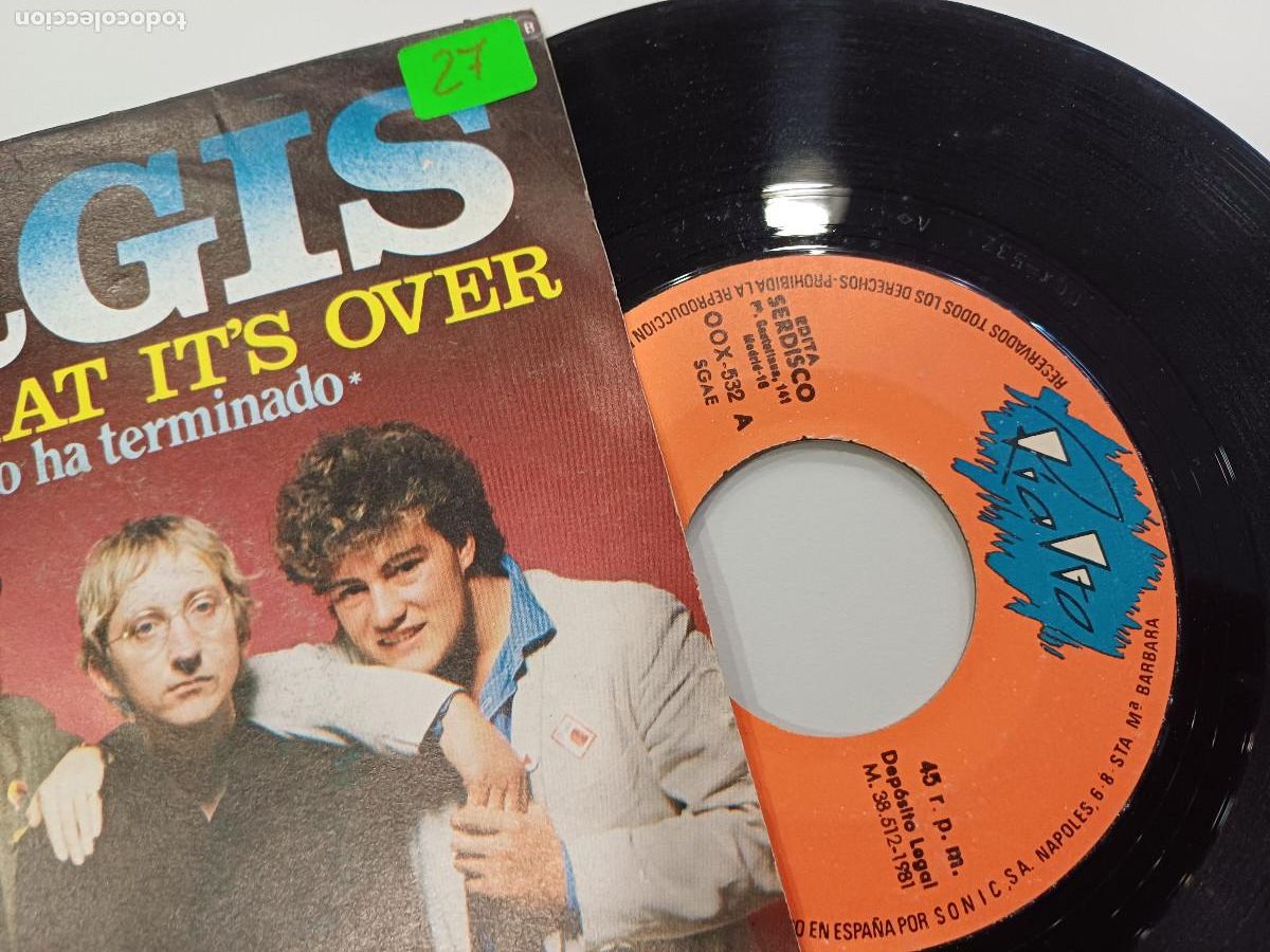 Discos de vinilo: KORGIS/DONT SAY THAT ITS OVER/SINGLE. - Foto 2