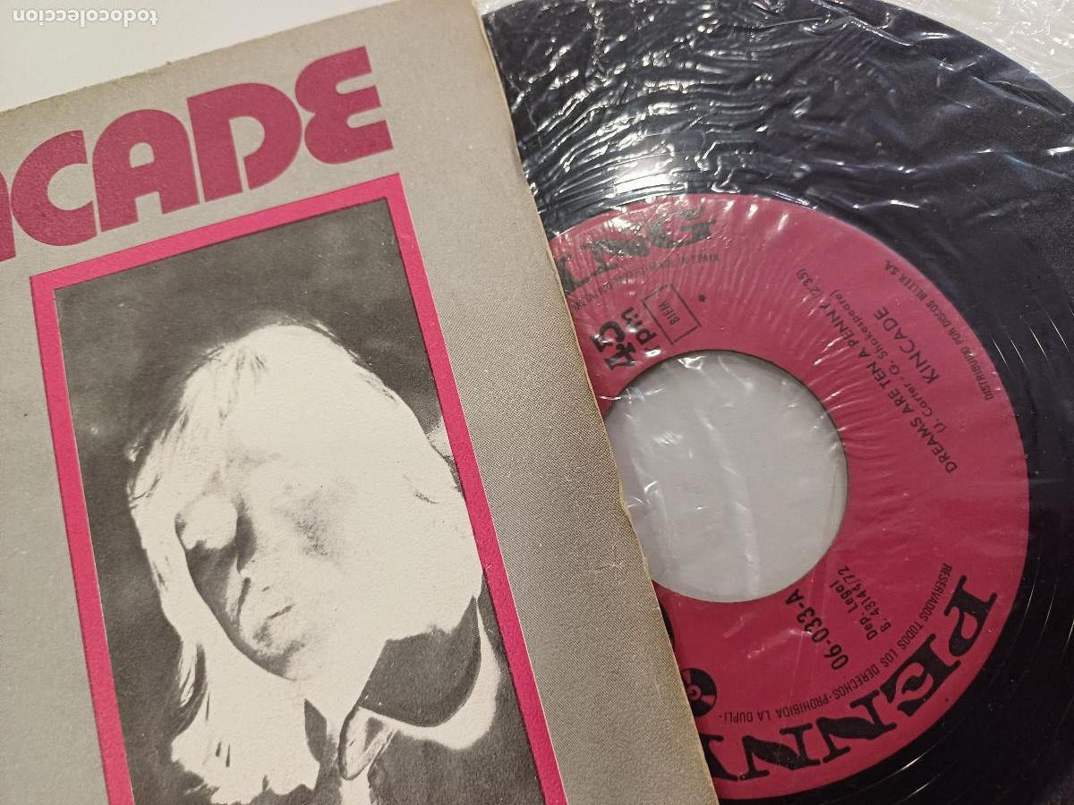 Discos de vinilo: KINCADE/DREAMS ARE TEN A PENNY/SINGLE. - Foto 2