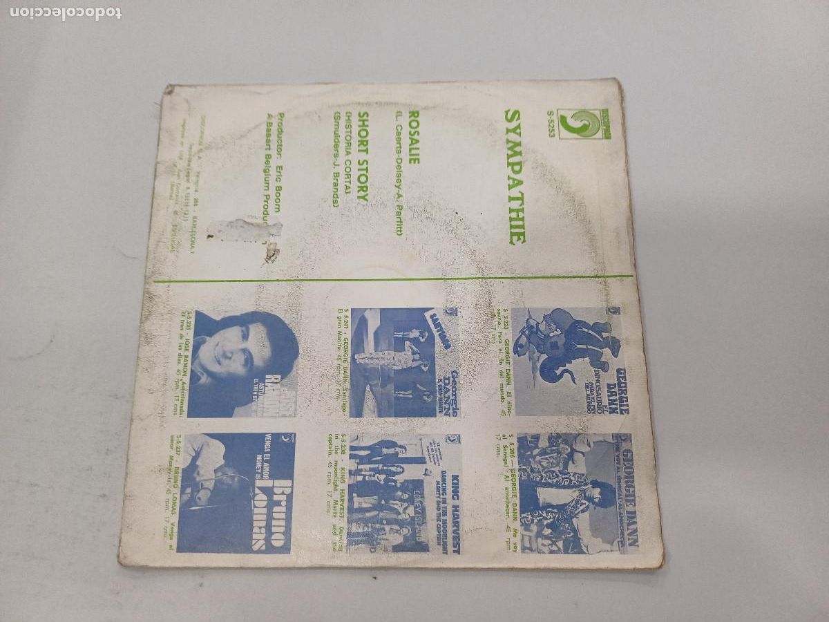Discos de vinilo: SYMPATHIE/ROSALIE/SINGLE. - Foto 3