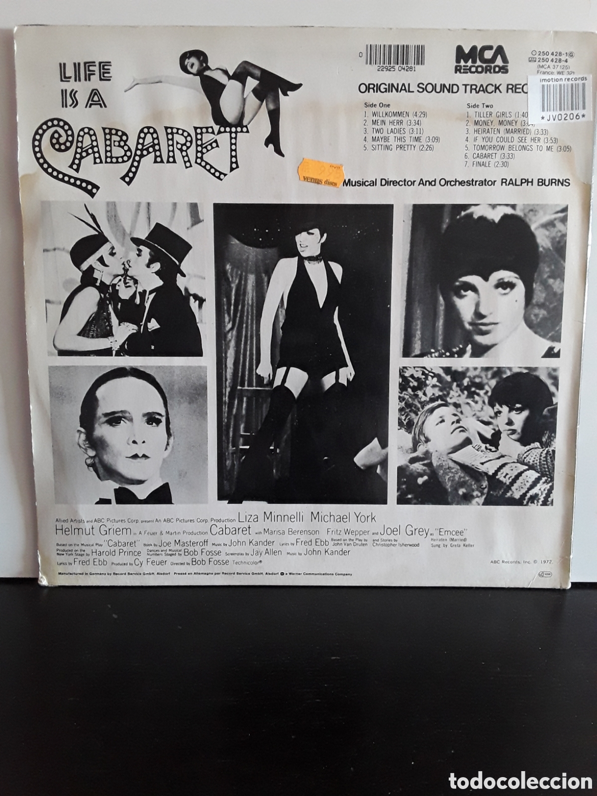 Discos de vinilo: Cabaret (Original Sound Track Recording) - Foto 2