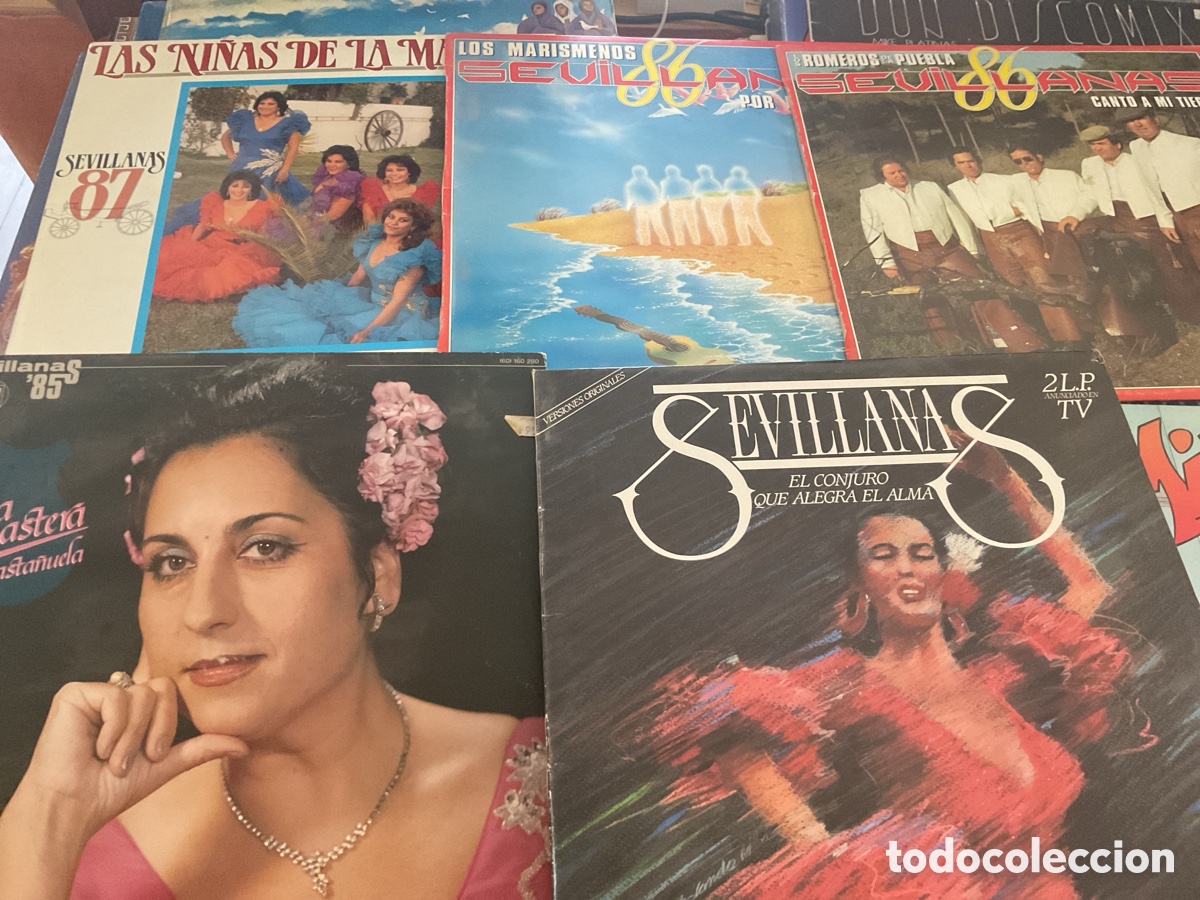 Discos de vinilo: Lote LP vinilos de sevillanas - Foto 1