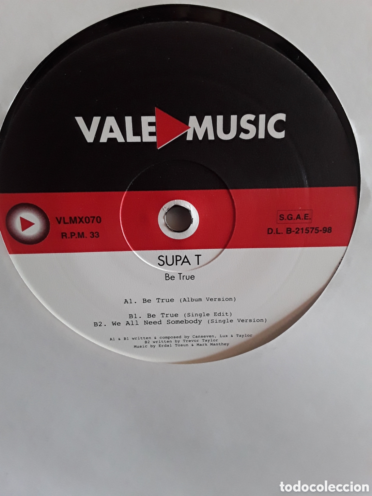 Discos de vinilo: Supa. T &lrm;&ndash; Be True REGGAE - Foto 1