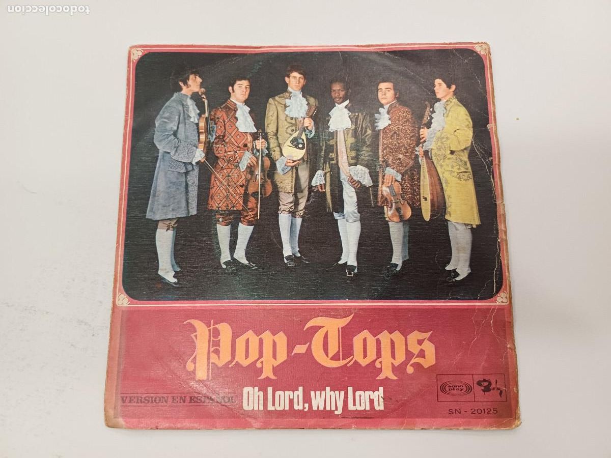 Discos de vinilo: POP TOPS/OH LORD,WHY LORD/SINGLE. - Foto 1