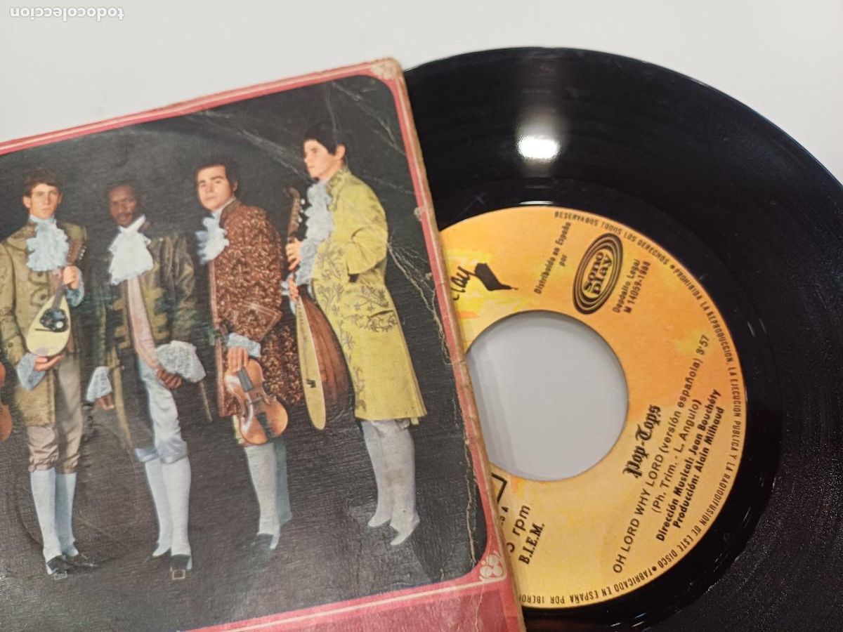 Discos de vinilo: POP TOPS/OH LORD,WHY LORD/SINGLE. - Foto 2