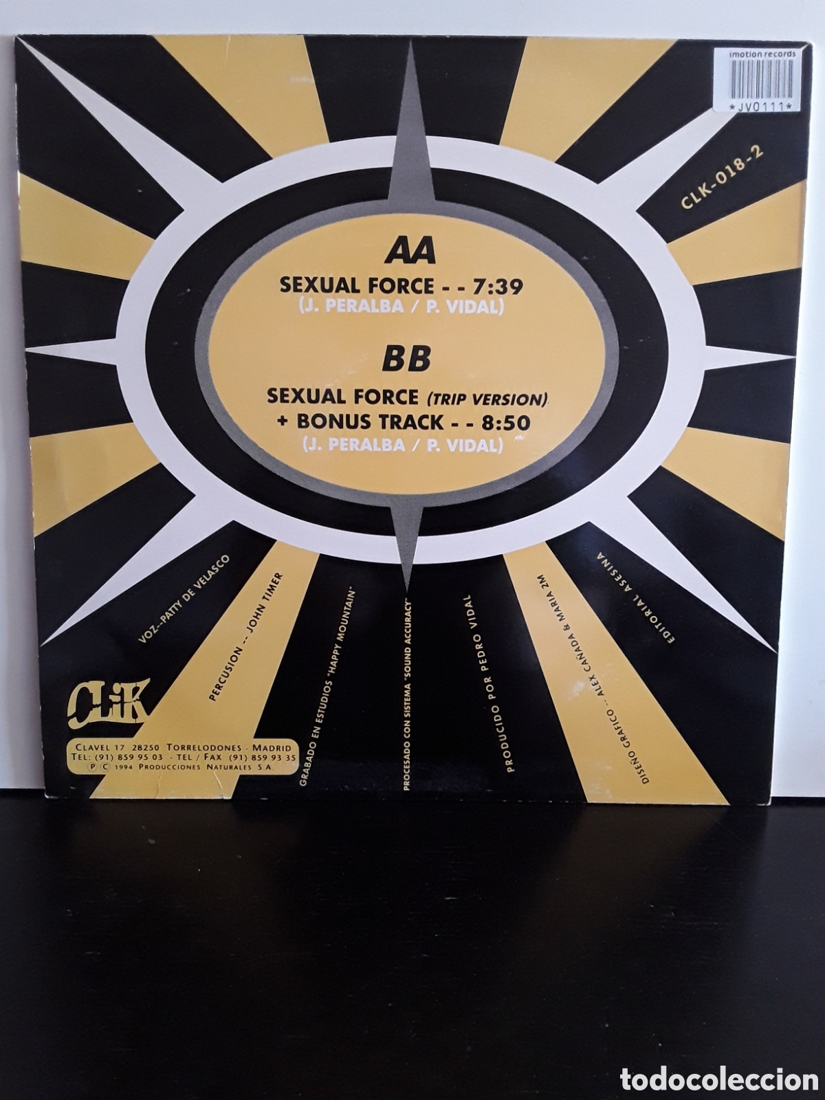 Discos de vinilo: Coronel J. &lrm;&ndash; Sexual Force - Foto 2