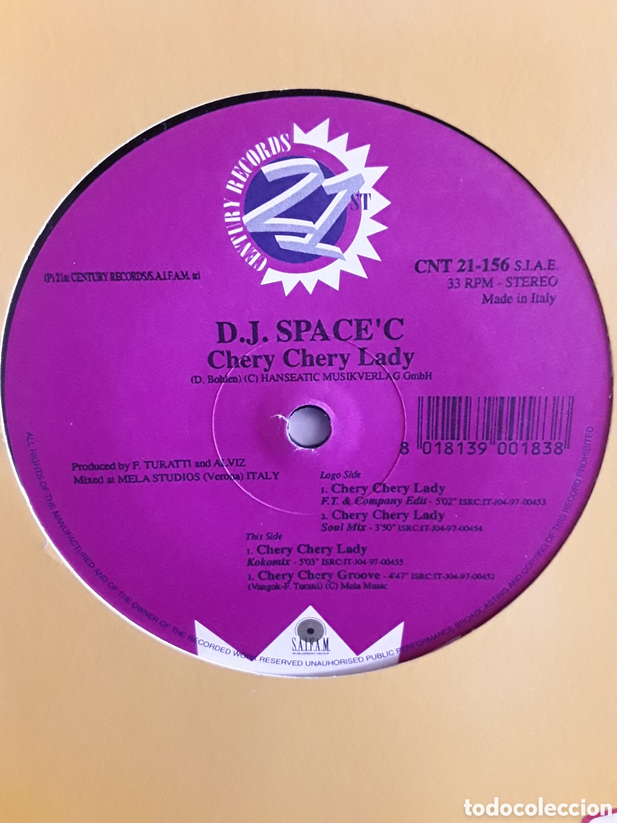 Discos de vinilo: DJ SpaceC &lrm;&ndash; Chery Chery Lady - Foto 3
