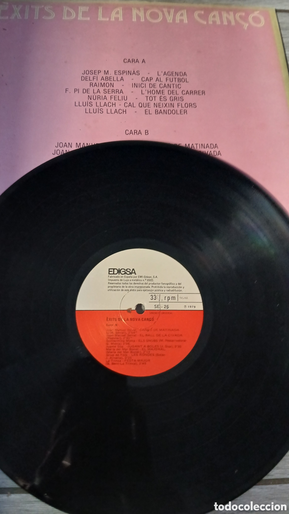 Discos de vinilo: EXITS DE LA NOVA CAN&Ccedil;O- LP- EDIGSA/SPAIN- IB - Foto 3