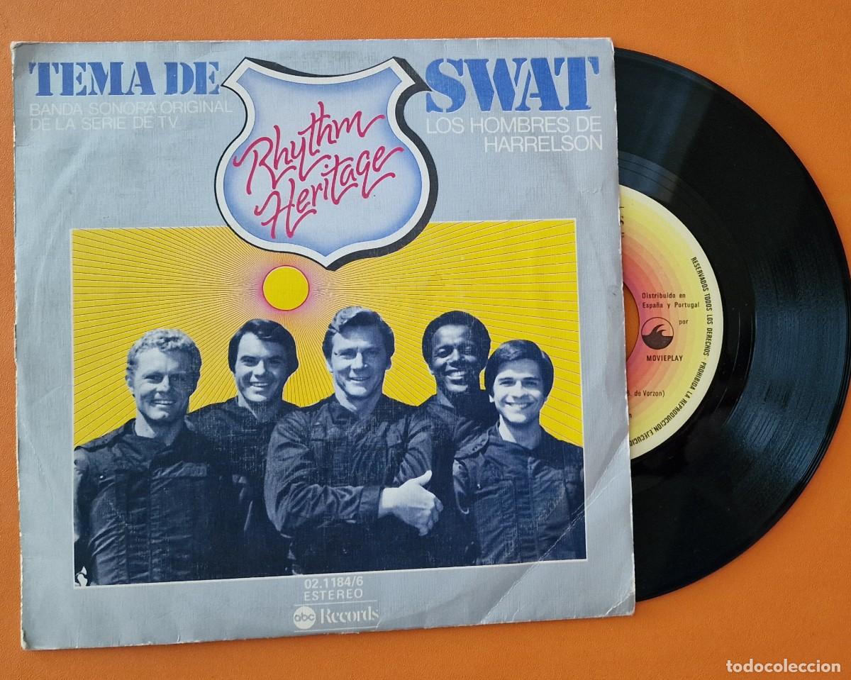 Discos de vinilo: disco vinilo single, tema de S.W.A.T. - Foto 1
