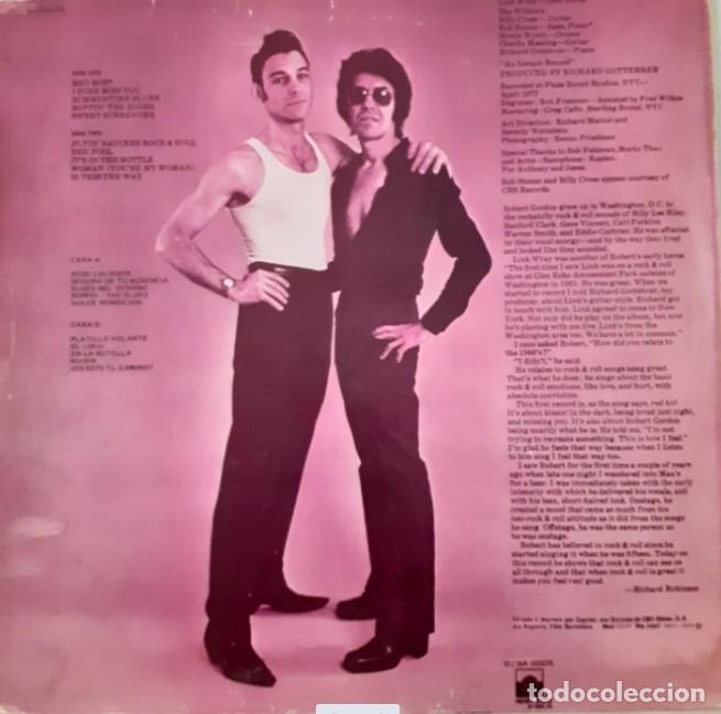 Discos de vinilo: Robert Gordon With Link Wray /// Espa&ntilde;a 1979. Vg++/ex - Foto 2