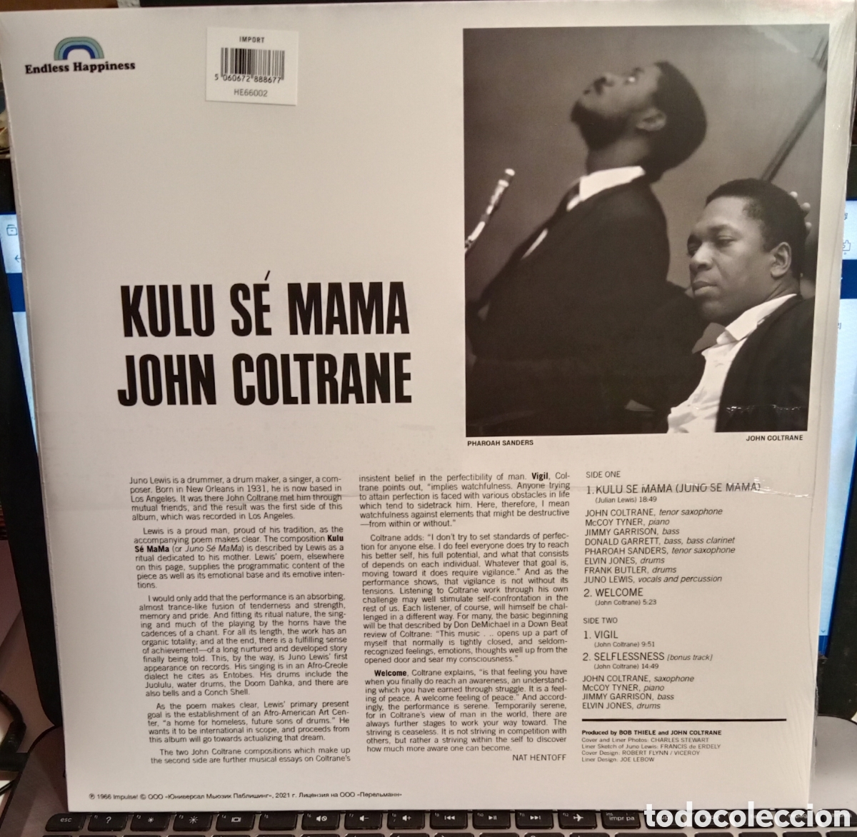 Discos de vinilo: John Coltrane - Kulu se mam&aacute; Lp - Foto 2