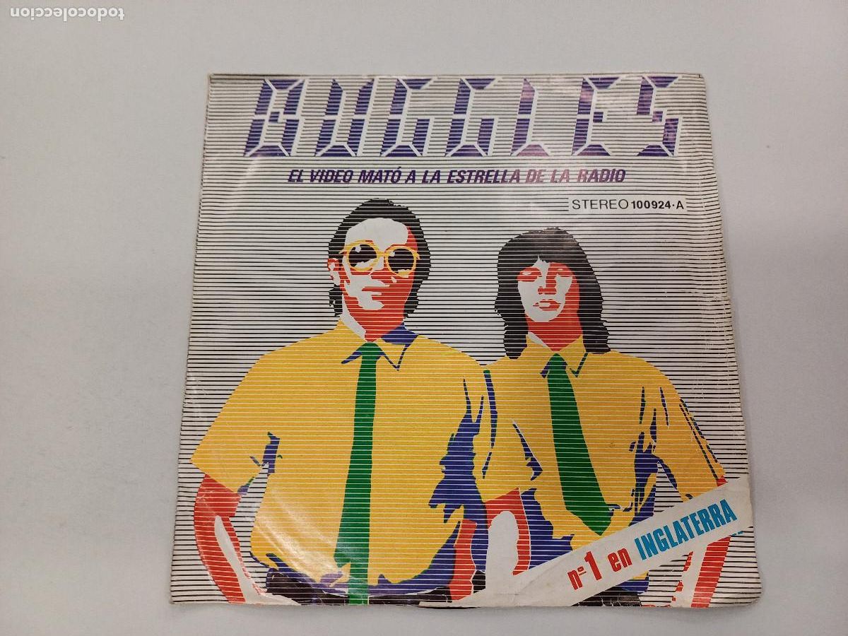 Discos de vinilo: THE BUGGLES/EL VIDEO MATO A LA ESTRELLA DEL CINE/SINGLE. - Foto 1