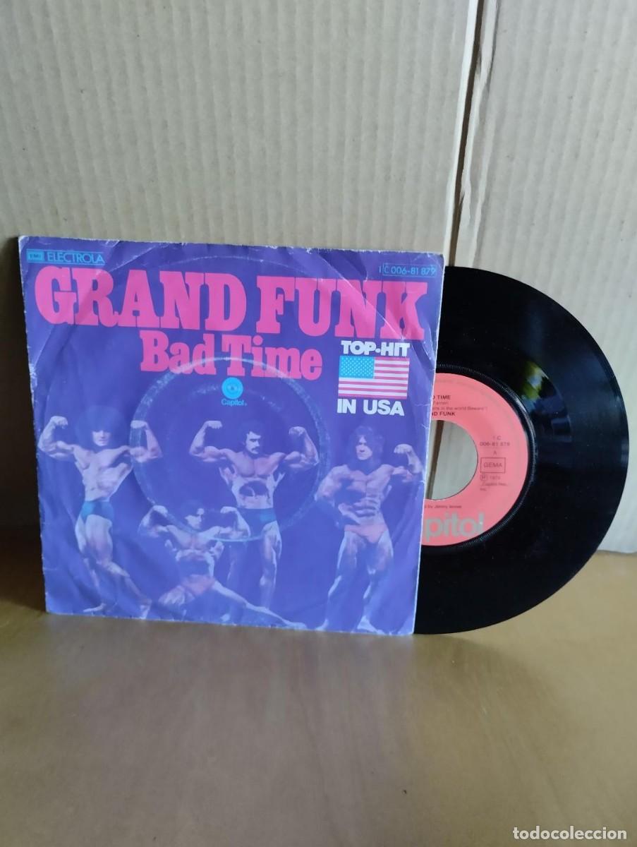 Discos de vinilo: GRAND FUNK ---- BAD TIME - Foto 1