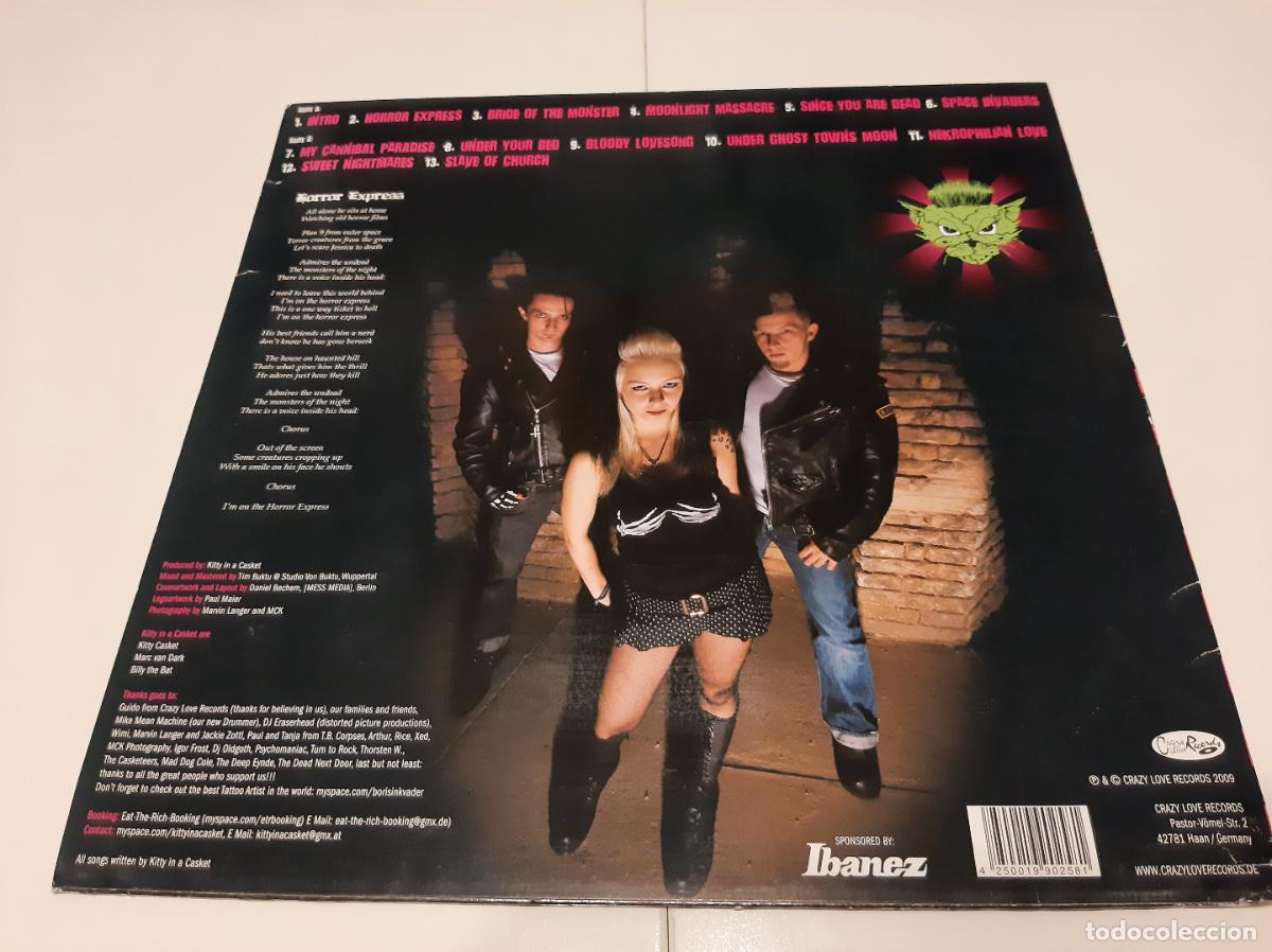 Discos de vinilo: KITTY IN A CASKET -HORROR EXPRESS- (2009) LP DISCO VINILO - Foto 8