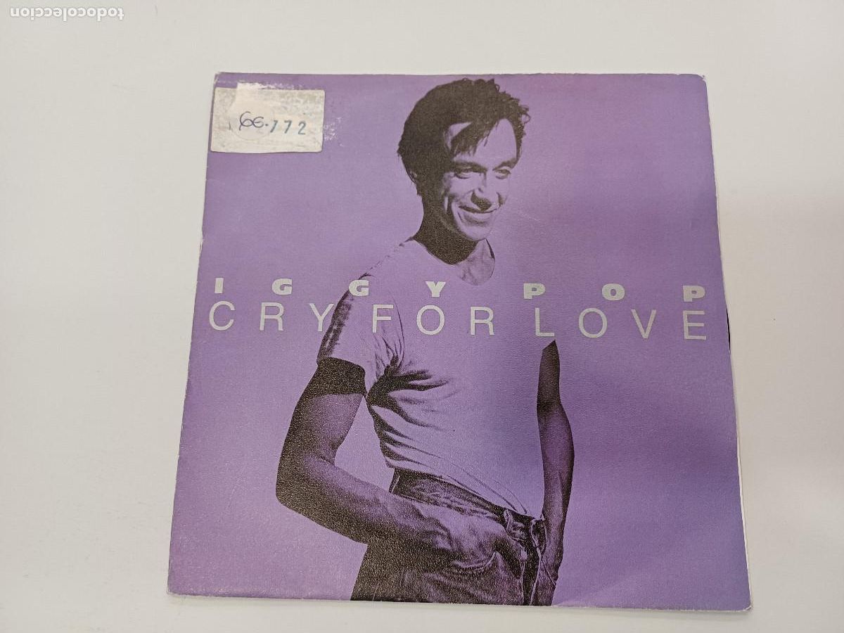 Discos de vinilo: IGGY POP/CRY FOR LOVE/SINGLE. - Foto 1