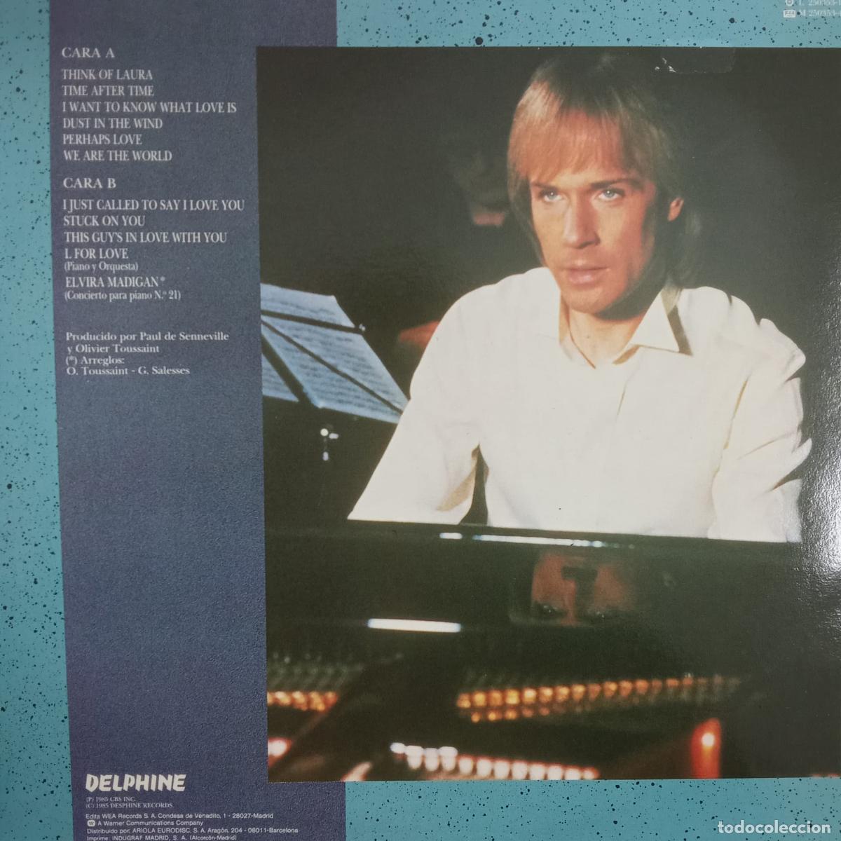 Discos de vinilo: RICHARD CLAYDERMAN, DESDE PARIS CON AMOR. LP - Foto 2