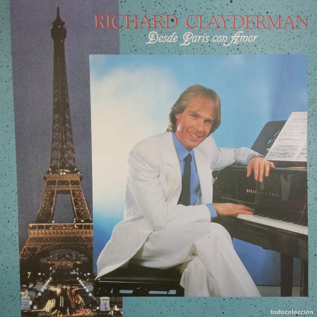 Discos de vinilo: RICHARD CLAYDERMAN, DESDE PARIS CON AMOR. LP - Foto 1