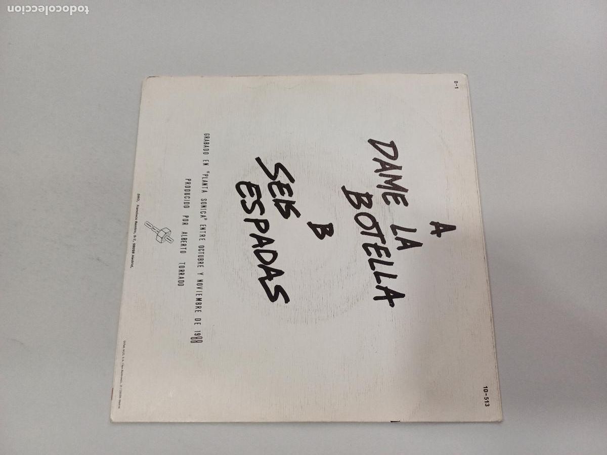 Discos de vinilo: LOS CAFRES/DAME LA BOTELLA/SINGLE PROMOCIONAL. - Foto 3