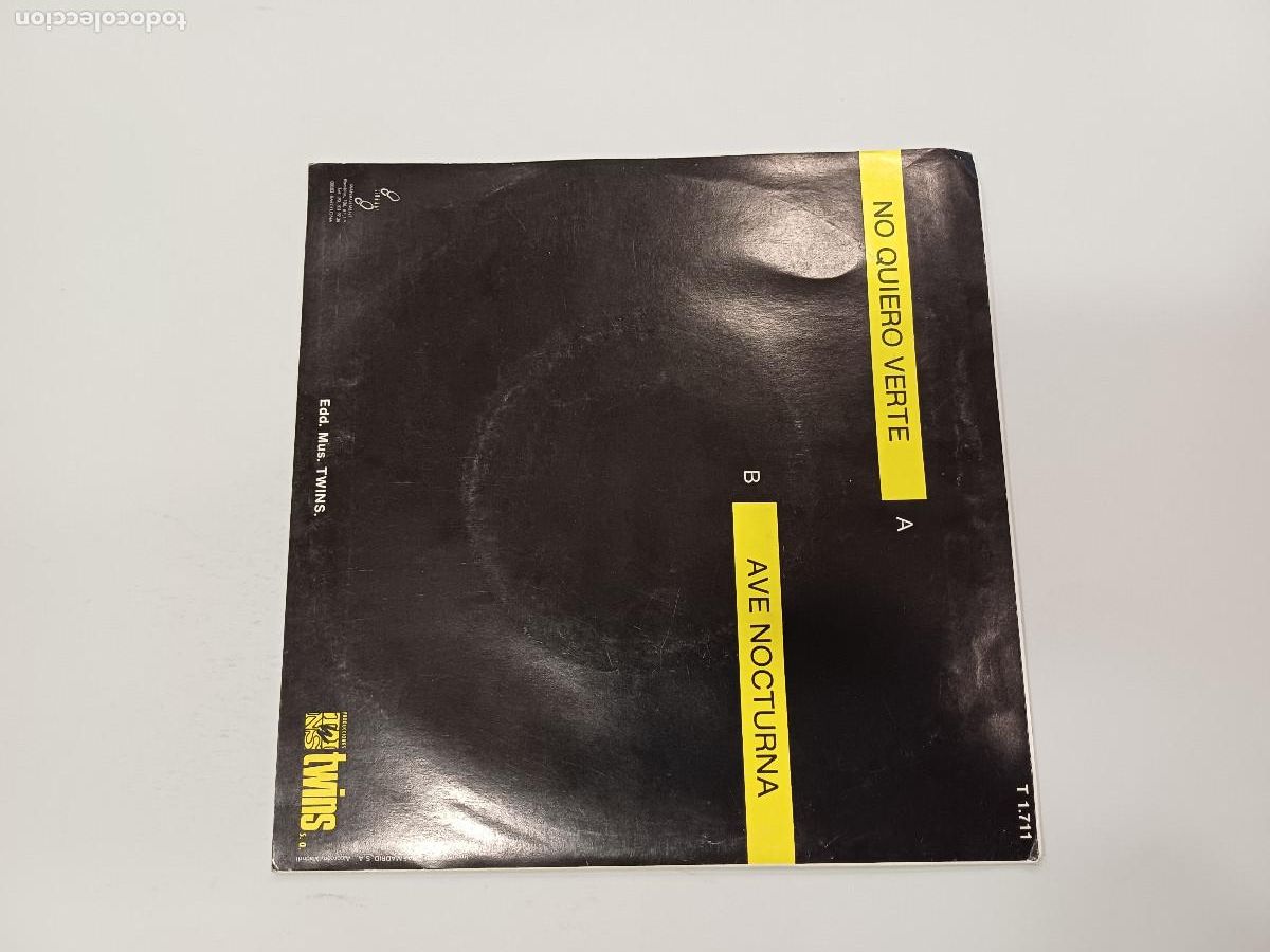 Discos de vinilo: LOS REBELDES/NO QUIERO VERTE/SINGLE. - Foto 3