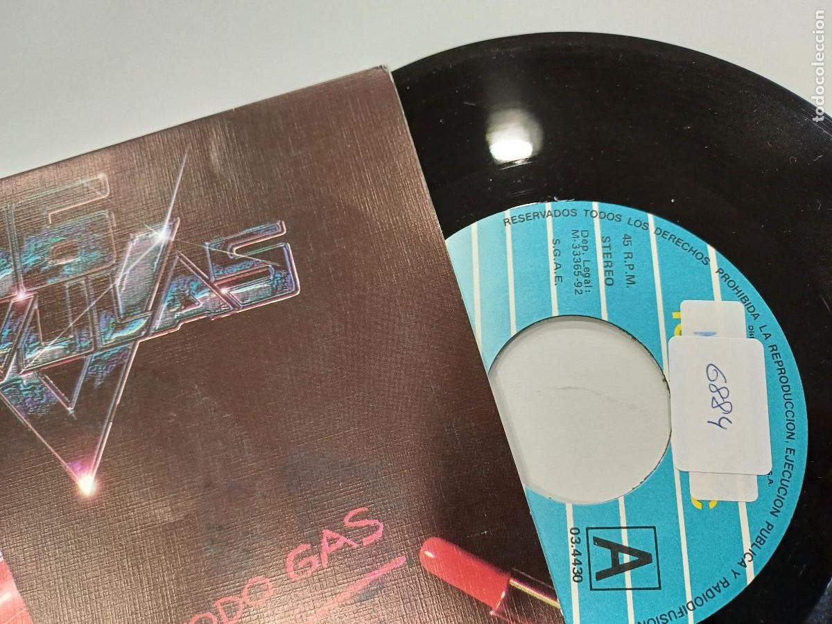 Discos de vinilo: 16 VALVULAS/A TODO GAS/SINGLE METAL. - Foto 2