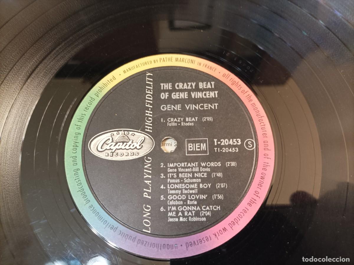 Discos de vinilo: Gene Vincent lp Crazy Beat original - Foto 3