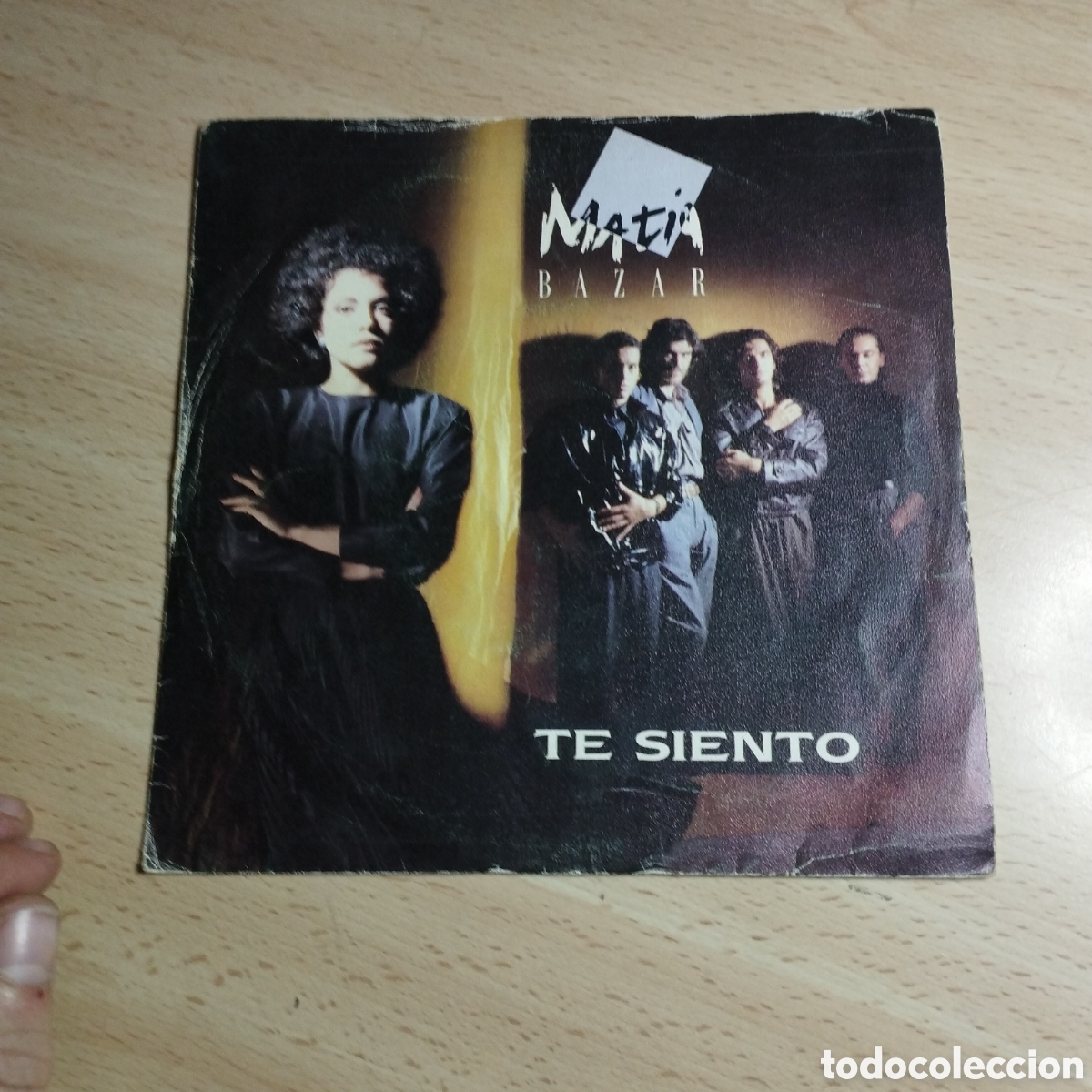 Discos de vinilo: Single 7&rdquo; Mar&iacute;a Bazar 1986 Te siento - Foto 1