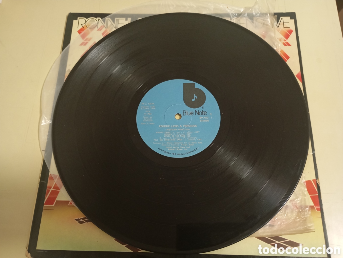 Discos de vinilo: RONNE LAWS, PRESSURE SENSITIVE, BLUE NOTE, 1975 - Foto 3
