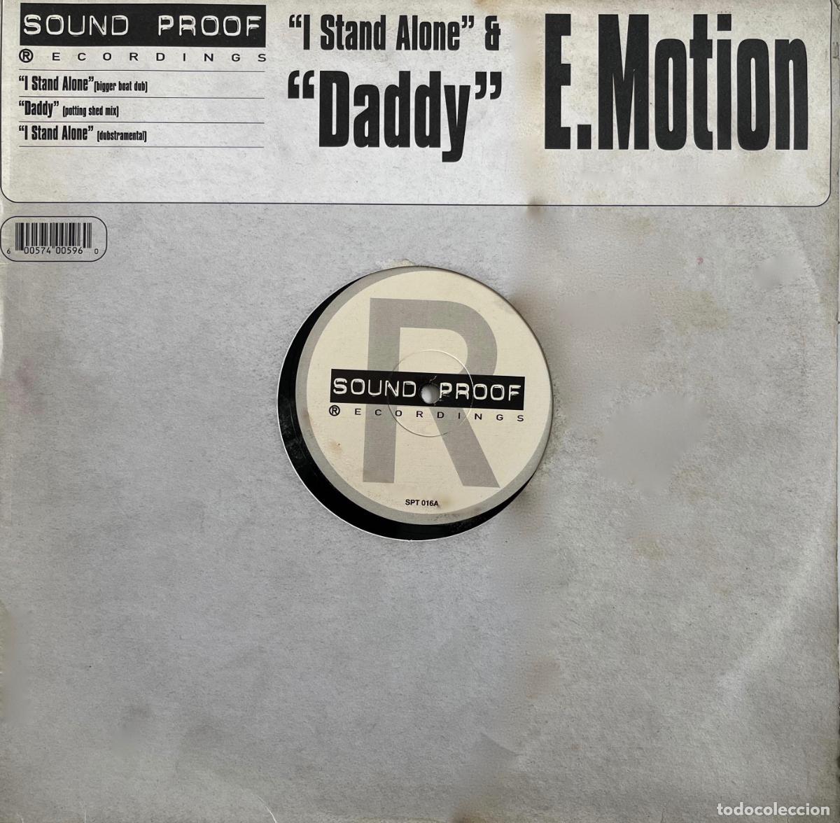 Discos de vinilo: E. MOTION. DADDY. I STAND ALONE. MAXISINGLE 3 TEMAS - Foto 1