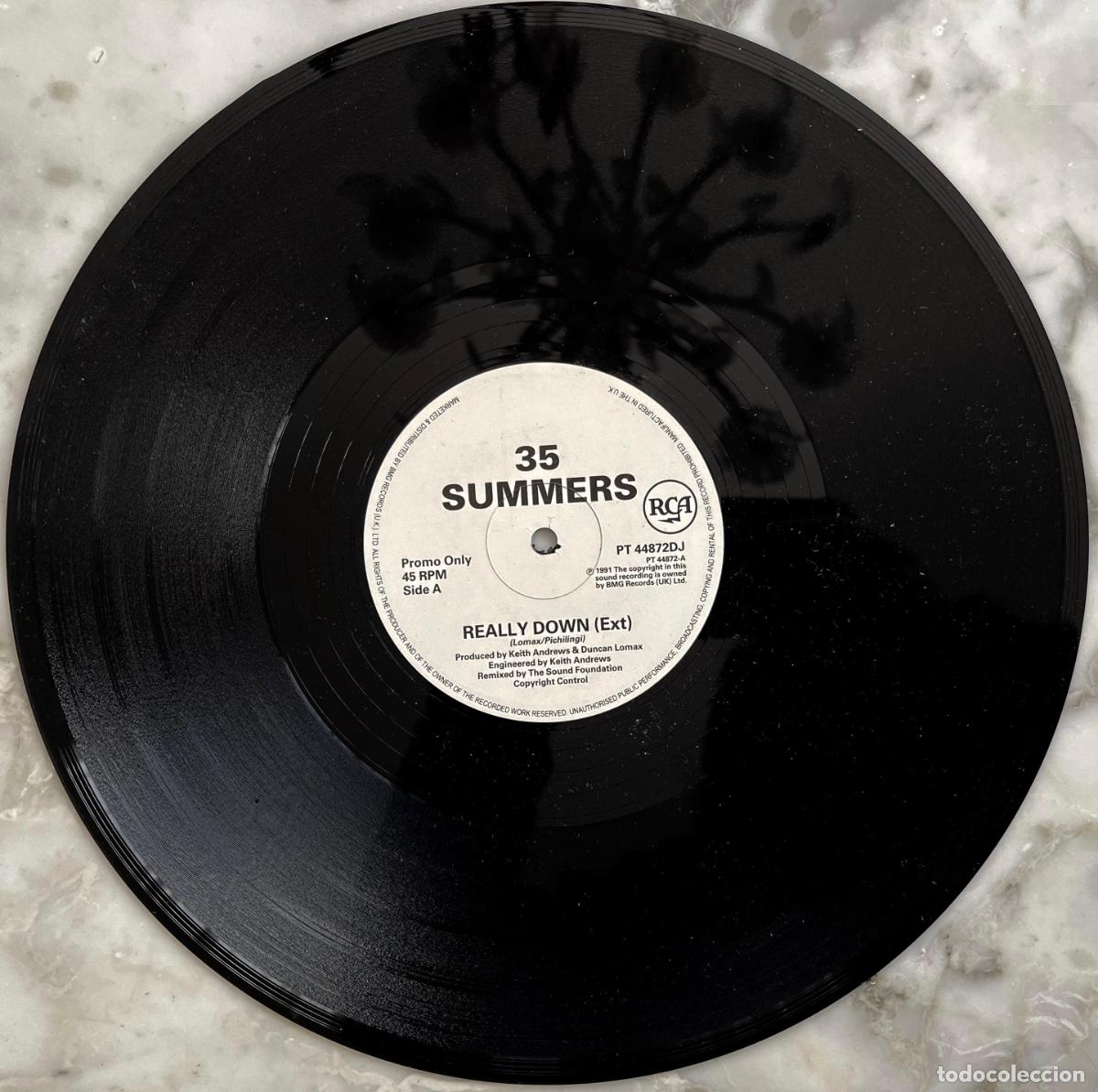 Discos de vinilo: 35 SUMMERS, REALLY DOWN. MAXI SINGLE PROMOCIONAL 3 TEMAS - Foto 1