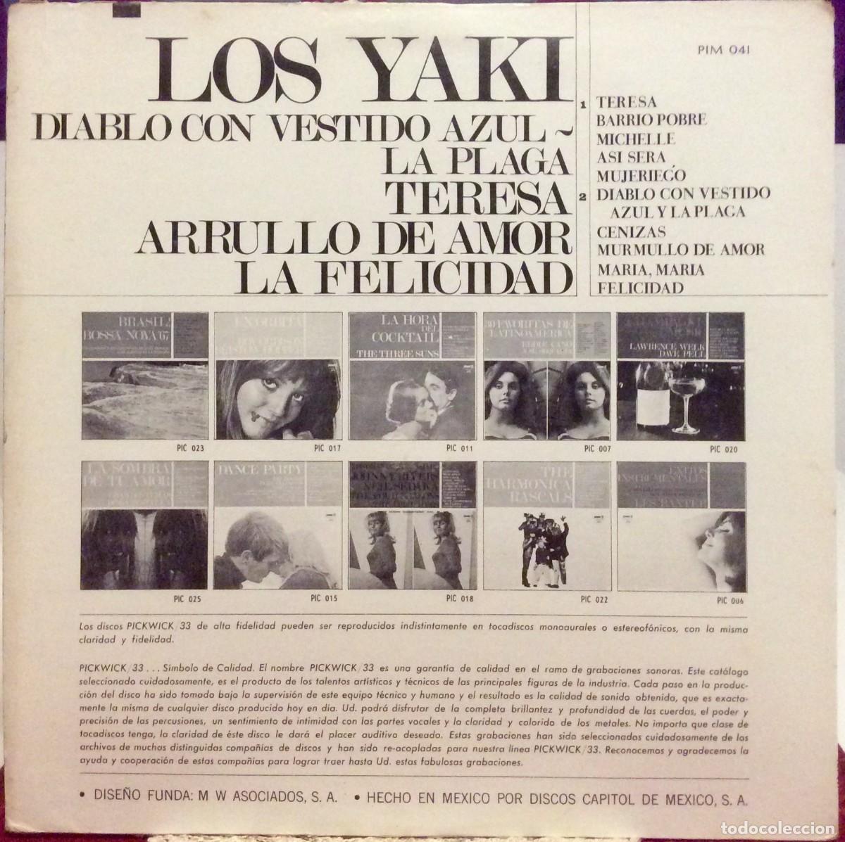 Discos de vinilo: LOS YAKI /// 1967 Mexico. (Vg++) - Foto 2