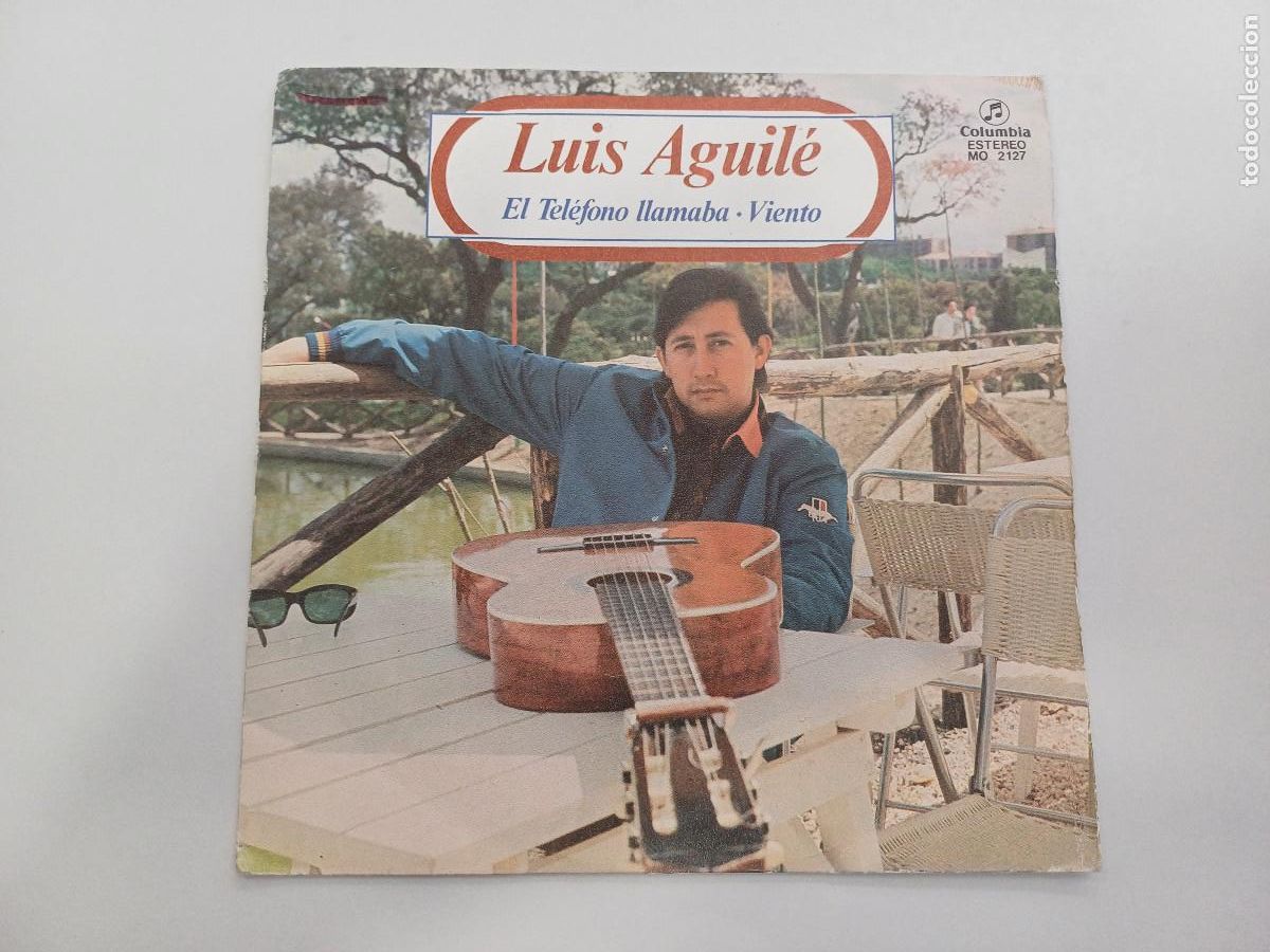 Discos de vinilo: LUIS AGUILE/EL TELEFONO LLAMABA/SINGLE PROMOCIONAL. - Foto 1