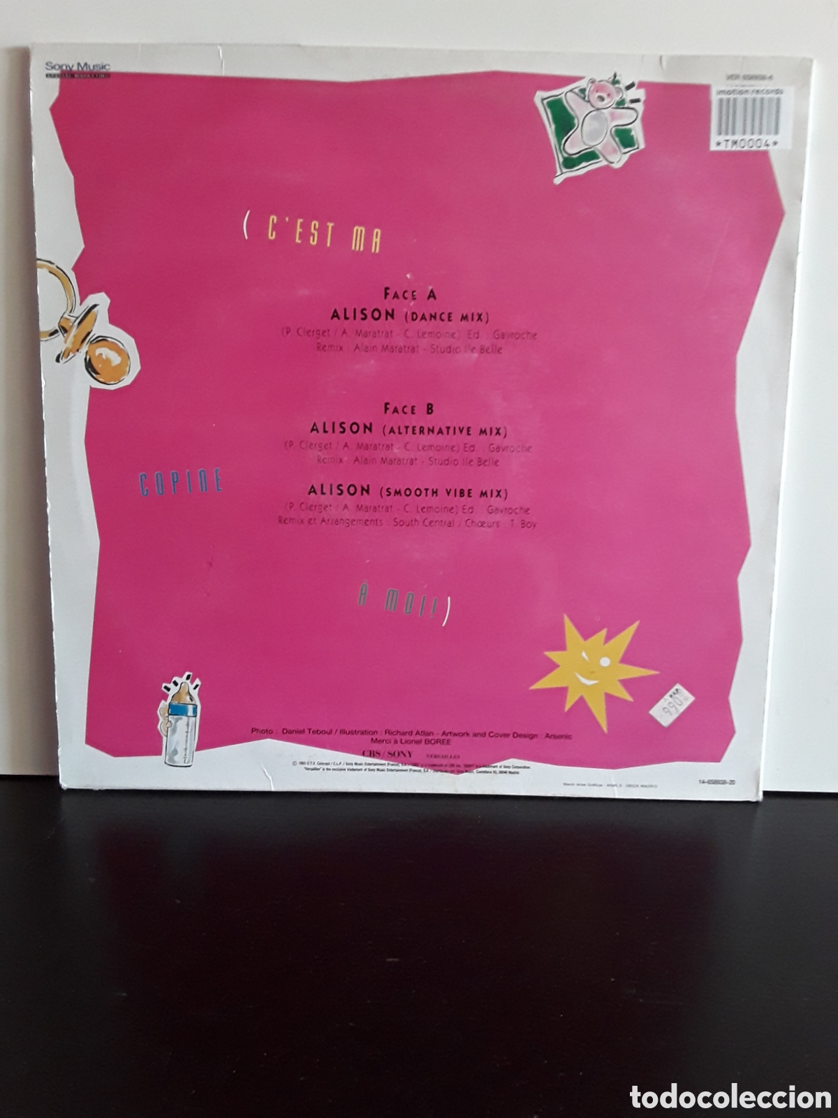 Discos de vinilo: Jordy &lrm;&ndash; Alison POP 1993 - Foto 2