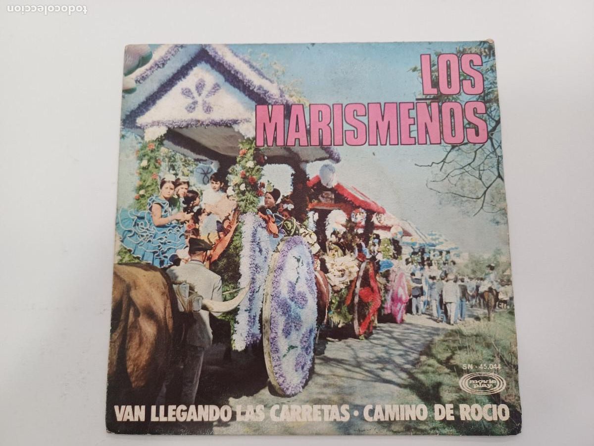 Discos de vinilo: LOS MARISME&Ntilde;OS/VAN LLEGANDO LAS CARRETAS/SINGLE. - Foto 1