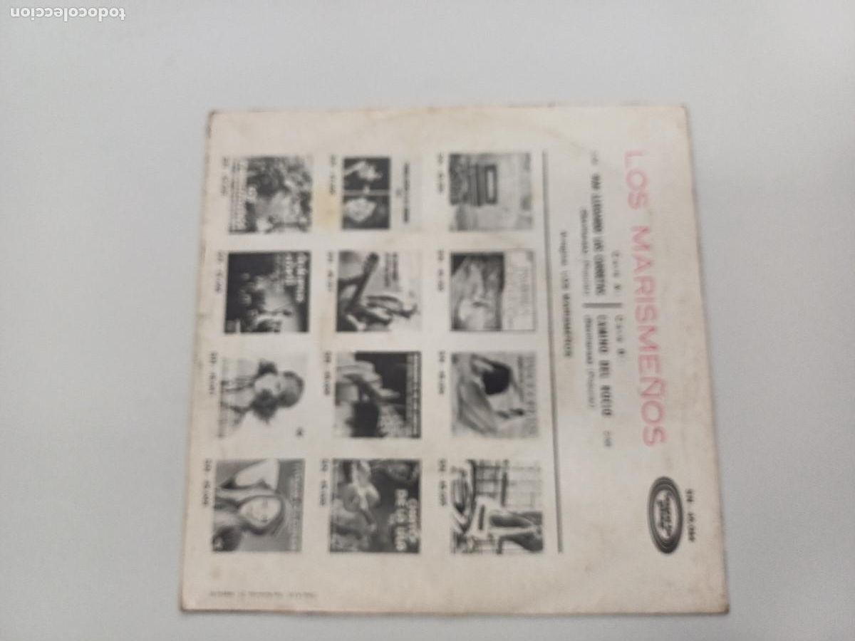 Discos de vinilo: LOS MARISME&Ntilde;OS/VAN LLEGANDO LAS CARRETAS/SINGLE. - Foto 3
