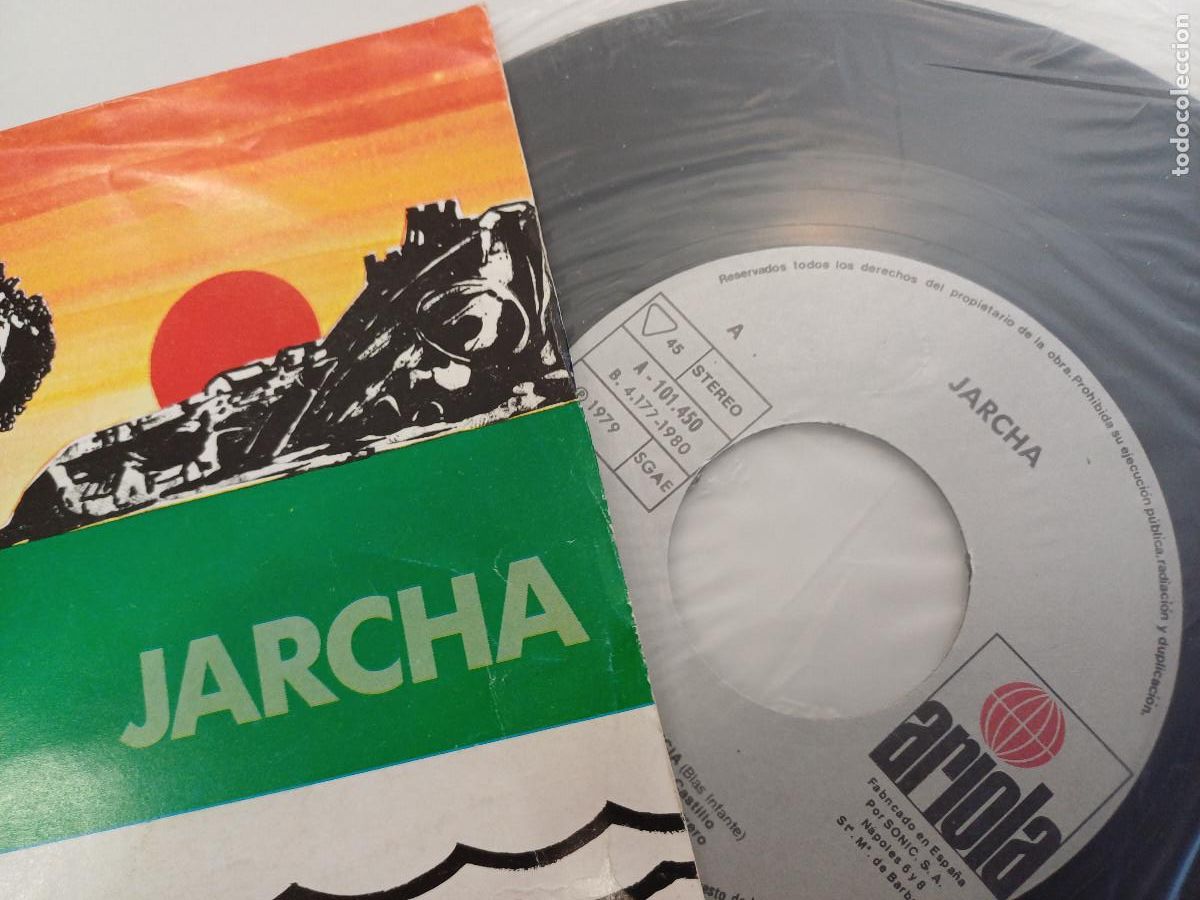 Discos de vinilo: JARCHA/HIMNO DE ANDALUCIA/SINGLE. - Foto 2