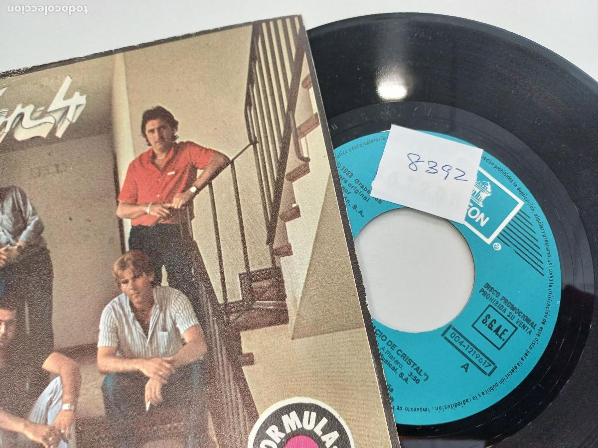 Discos de vinilo: BORDON 4/PALACIO DE CRISTAL/SINGLE PROMOCIONAL. - Foto 2