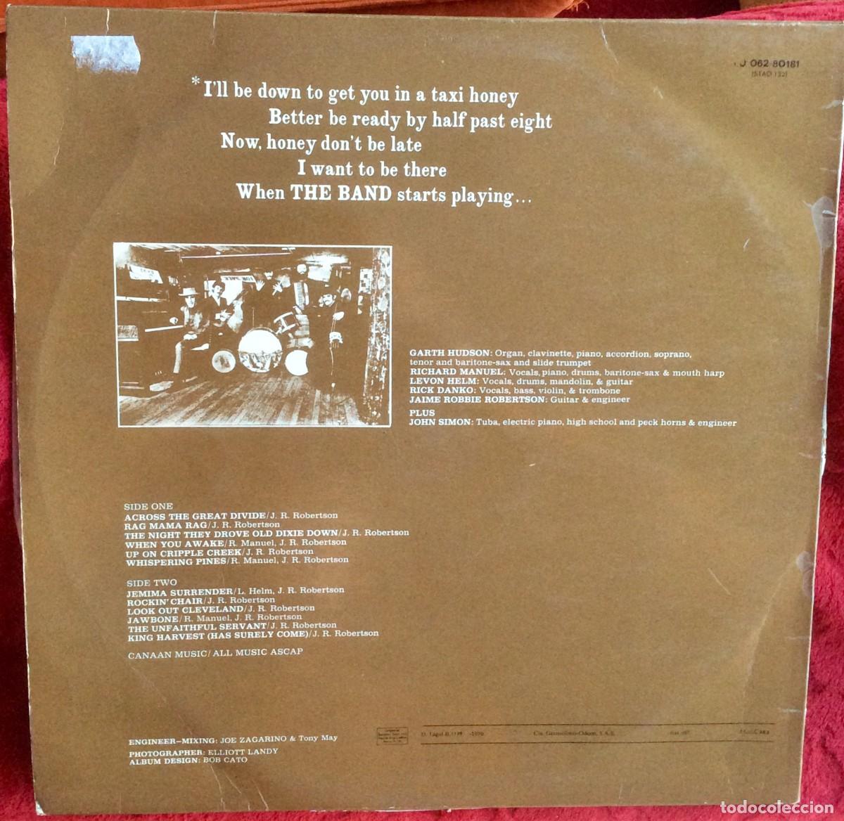 Discos de vinilo: THE BAND // Espa&ntilde;a 1970. Vg+ - Foto 3
