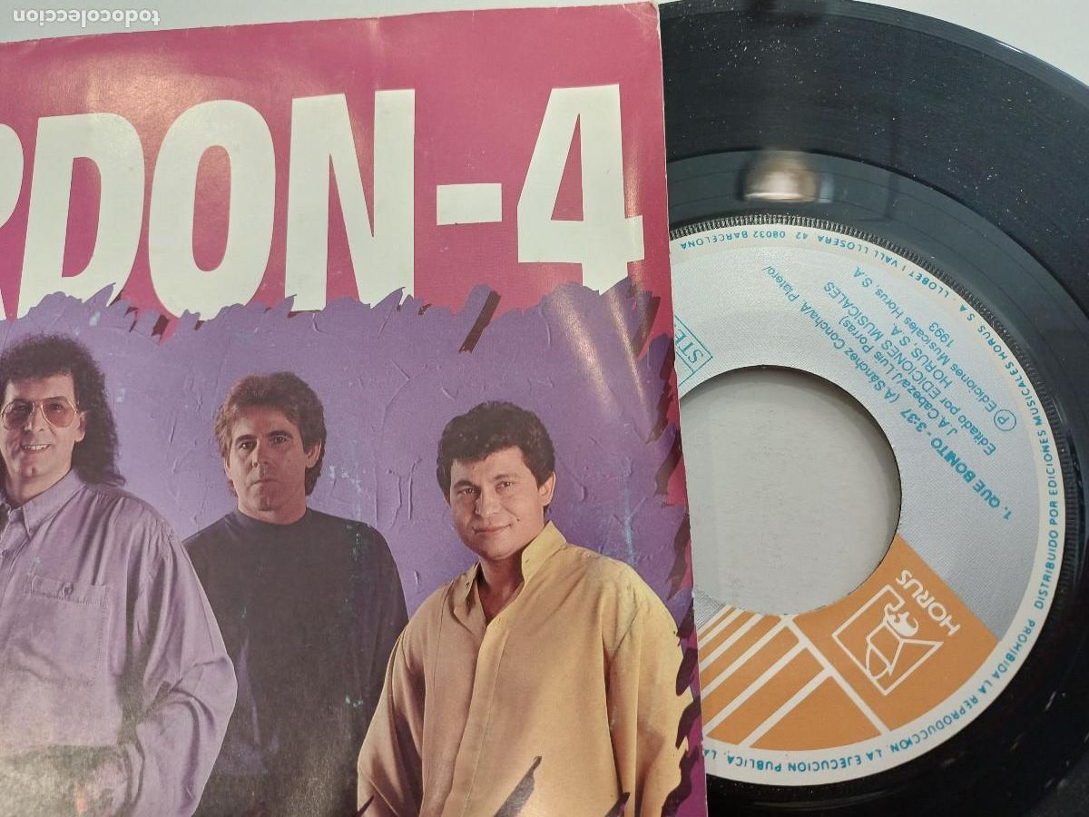 Discos de vinilo: BORDON 4/QUE BONITO/SINGLE. - Foto 2