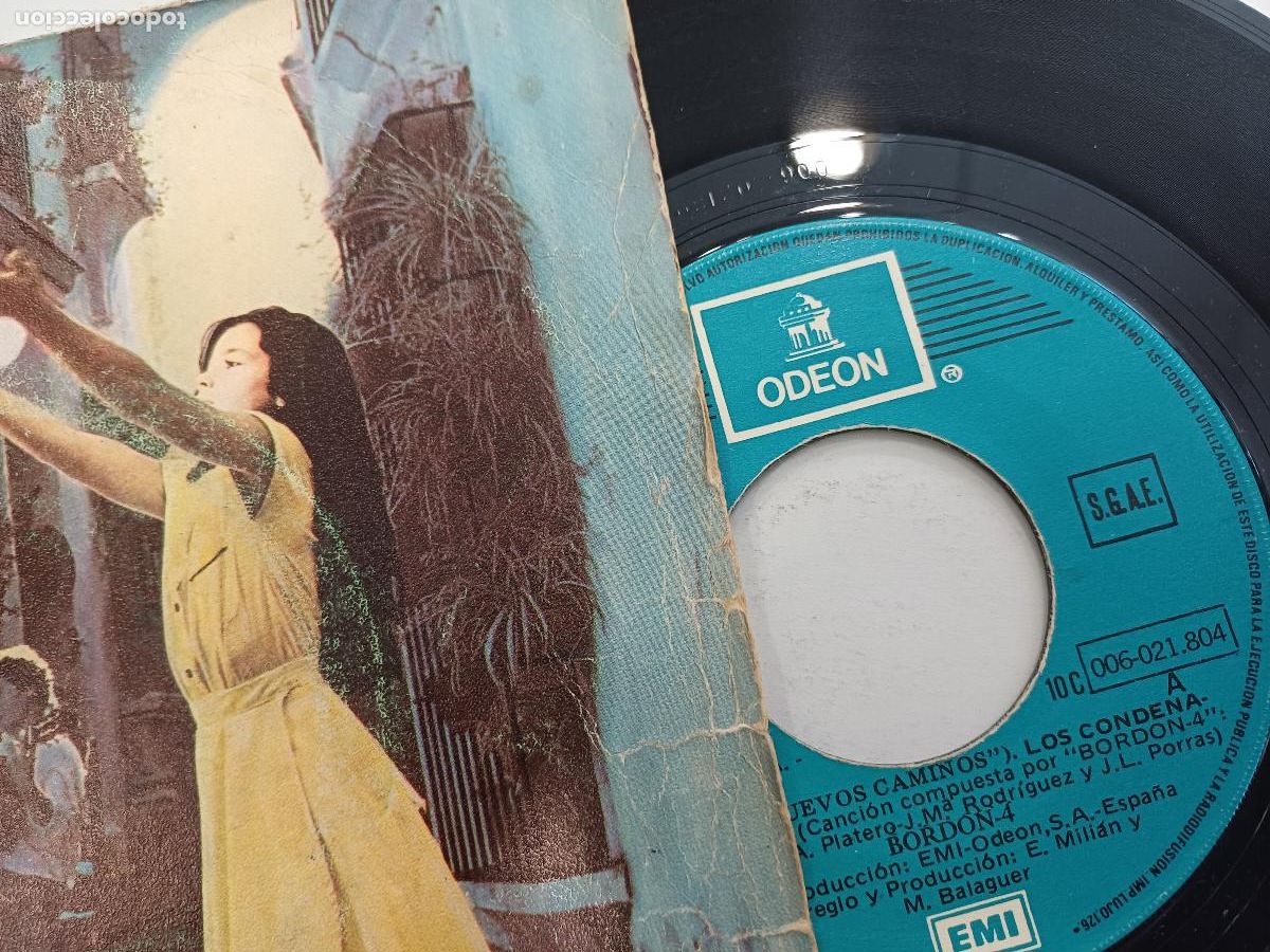 Discos de vinilo: BORDON 4/LOS CONDENADOS/SINGLE. - Foto 2