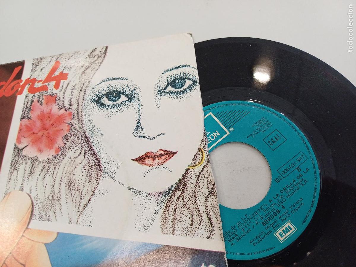 Discos de vinilo: BORDON 4/QUIERO CONOCERTE/SINGLE PROMOCIONAL. - Foto 2