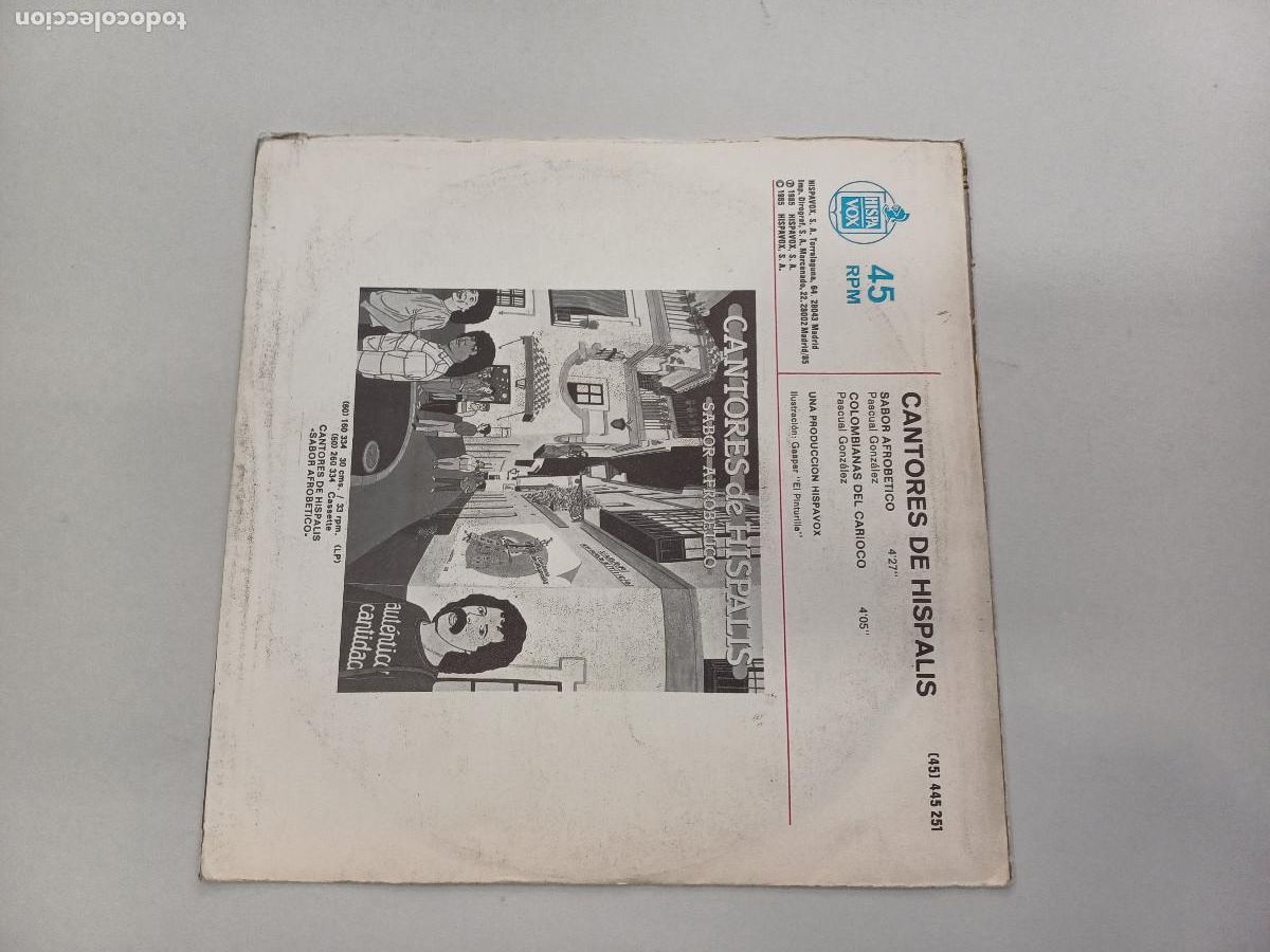 Discos de vinilo: CANTORES DE HISPALIS/SABOR AFROBETICO/SINGLE. - Foto 3