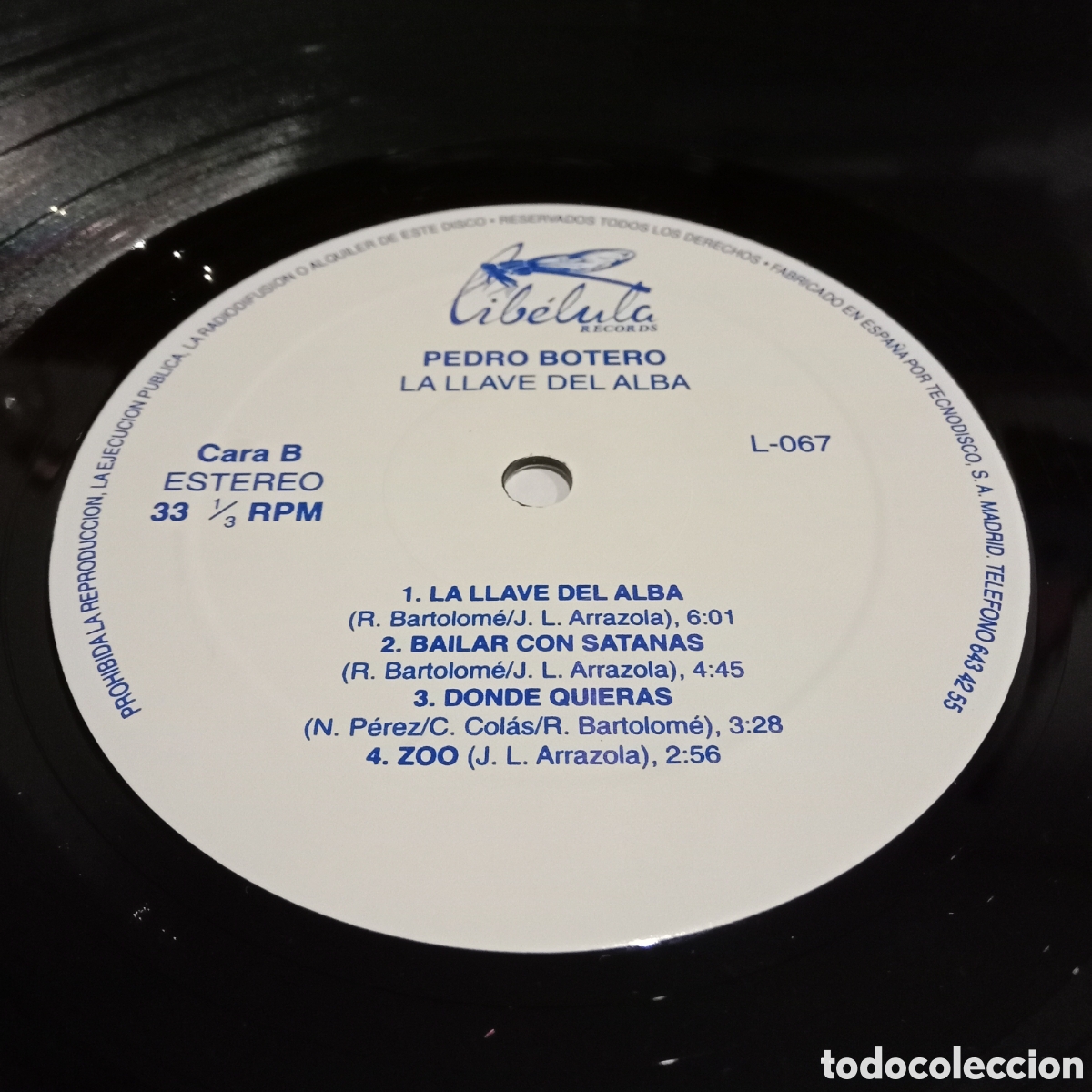 Discos de vinilo: PEDRO BOTERO - LA LLAVE DEL ALBA - LP - Foto 5