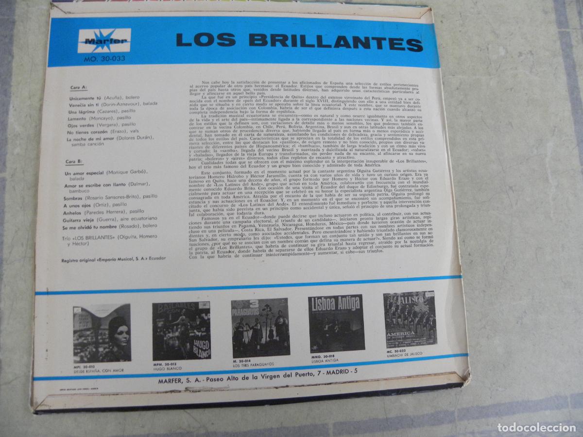 Discos de vinilo: LOS BRILLANTES -LP 1967 - Foto 2