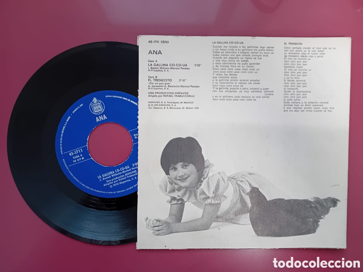 Discos de vinilo: Vinilo 45 - ANA - La gallina cocoua - 1978 - Foto 3